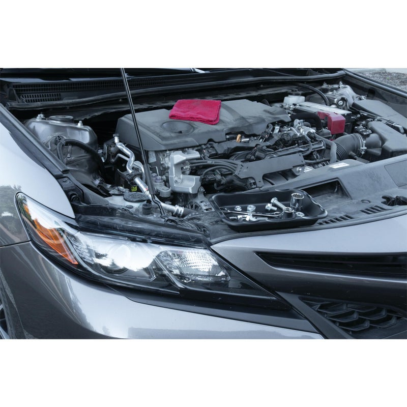 Performance Tool W1285 Large Magnetic Nut & Bolt Tray for Garages and Workshops, Black, 6-Inch x 10-Inch - Image 3